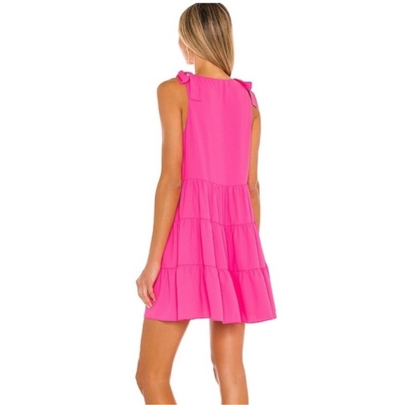 Amanda Uprichard Pruitt Dress in Pink Lacquer - Size Small - Picture 2 of 6